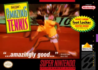 Capa de David Crane's Amazing Tennis (EUA)