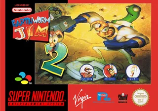 Capa de Earthworm Jim 2 (Europa)
