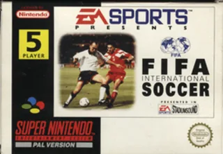 Capa de FIFA International Soccer (Europa)