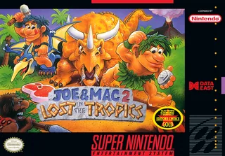 Capa de Joe & Mac 2 - Lost in the Tropics (EUA)