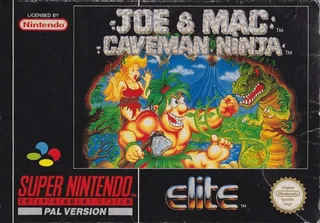 Capa de Joe & Mac (Europa)