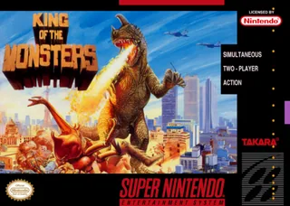 Capa de King of the Monsters (EUA)