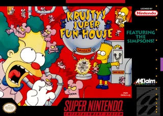 Capa de Krusty's Super Fun House (EUA)