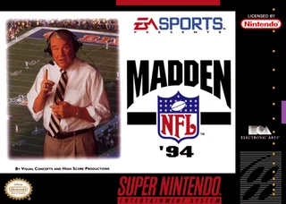 Capa de Madden NFL '94 (EUA)