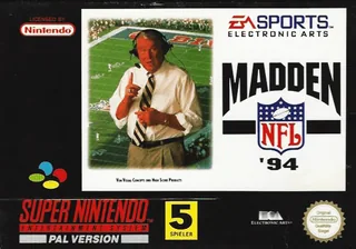Capa de Madden NFL '94 (Europa)