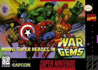 Capa de Marvel Super Heroes in War of the Gems (EUA)