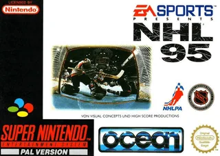Capa de NHL 95 (Europa)