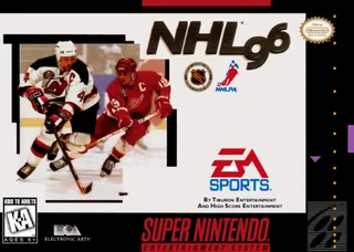 Capa de NHL 96 (EUA)