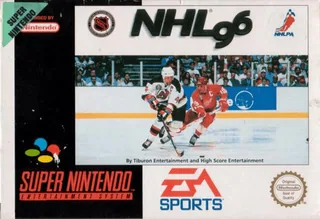 Capa de NHL 96 (Europa)