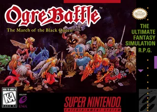 Capa de Ogre Battle - The March of the Black Queen (EUA)