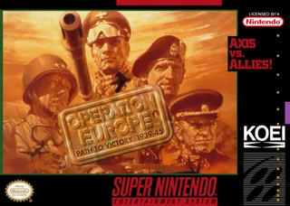 Capa de Operation Europe - Path to Victory 1939-45 (EUA)