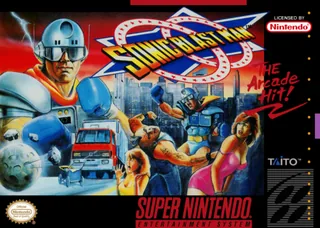 Capa de Sonic Blast Man (EUA)
