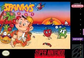 Capa de Spanky's Quest (EUA)