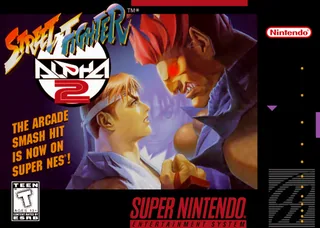 Capa de Street Fighter Alpha 2 (EUA)
