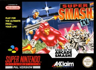 Capa de Super Smash T.V. (Europa)