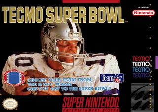 Capa de Tecmo Super Bowl (EUA)