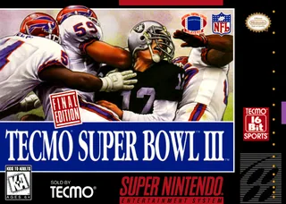 Capa de Tecmo Super Bowl III - Final Edition (EUA)