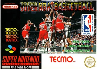 Capa de Tecmo Super NBA Basketball (Europa)