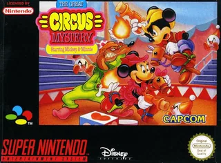 Capa de The Great Circus Mystery Starring Mickey & Minnie (Europa)