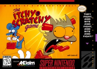 Capa de The Itchy & Scratchy Game (EUA)