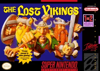 Capa de The Lost Vikings (EUA)