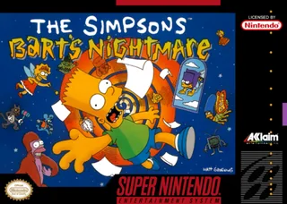 Capa de The Simpsons - Bart's Nightmare (EUA)