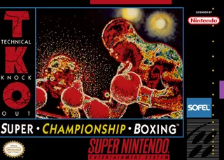 Capa de TKO Super Championship Boxing (EUA)