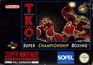 Capa de TKO Super Championship Boxing (Europa)