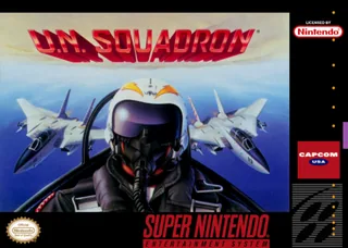 Capa de U.N. Squadron (EUA)