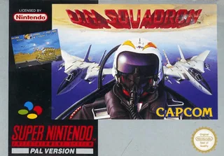 Capa de U.N. Squadron (Europa)