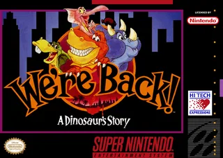 Capa de We're Back! - A Dinosaur's Story (EUA)