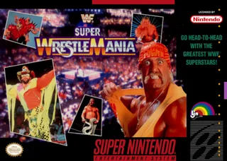 Capa de WWF Super WrestleMania (EUA)