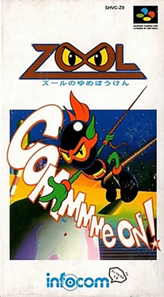 Capa de Zool - Ninja of the 'Nth' Dimension (Japão)