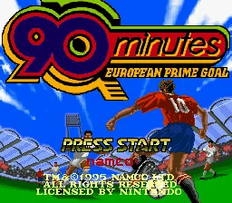 90 Minutes - European Prime Goal: tela de título