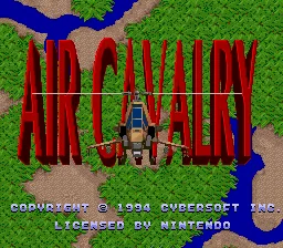 Air Cavalry: tela de título
