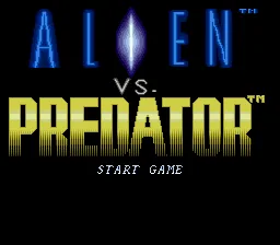 Alien vs Predator: tela de título