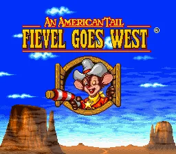 An American Tail - Fievel Goes West: tela de título