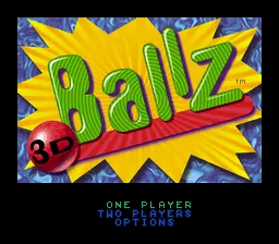 Ballz 3D - Fighting at Its Ballziest: tela de título
