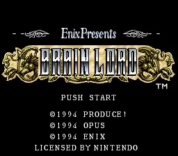 Brain Lord: tela de título