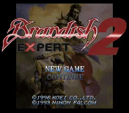 Brandish 2 - Expert: tela de título