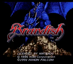 Brandish: tela de título