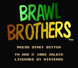 Brawl Brothers: tela de título