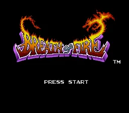 Breath of Fire: tela de título
