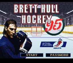 Brett Hull Hockey 95: tela de título