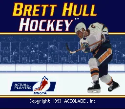 Brett Hull Hockey: tela de título