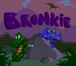 Bronkie the Bronchiasaurus: tela de título
