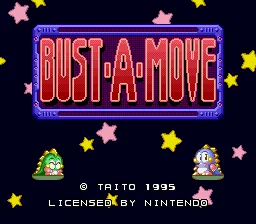 Bust-A-Move: tela de título