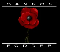 Cannon Fodder: tela de título
