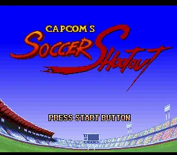 Capcom's Soccer Shootout: tela de título