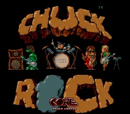 Chuck Rock: tela de título